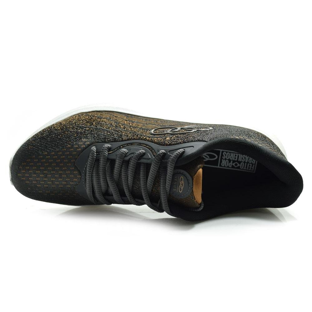 Tênis Feminino Olympikus Vênus 3 338 Preto/Dourado 6