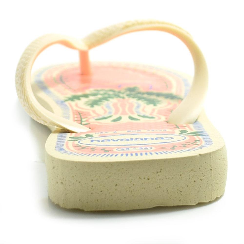 Chinelo Feminino Havaianas Top Summer Vibes Original Bege 4