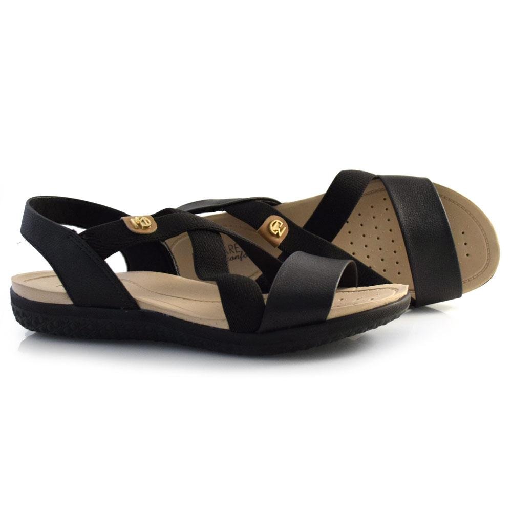 Sandália Flat Feminina Modare 7125.249.26892 Preto 2