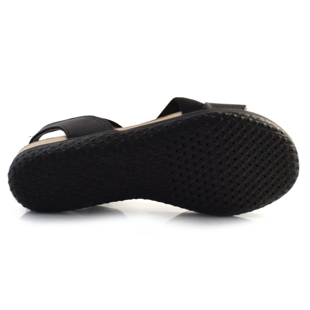 Sandália Flat Feminina Modare 7125.249.26892 Preto 7