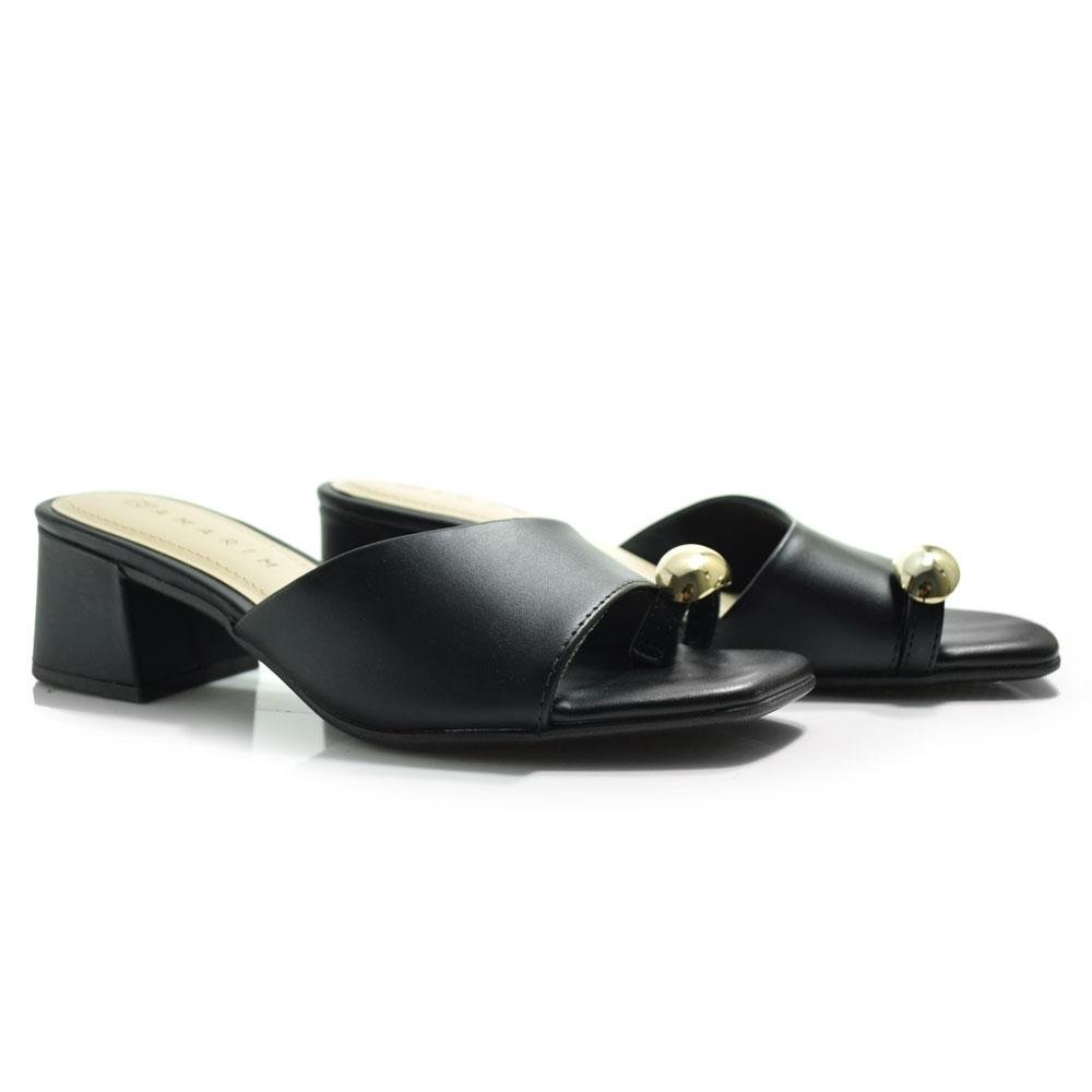 Tamanco de Salto Bloco Feminino Ramarim 2530201 Preto 2