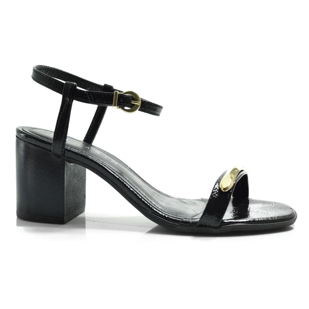 Sandália de Salto Bloco Feminina Ramarim 2531201 Preto 3