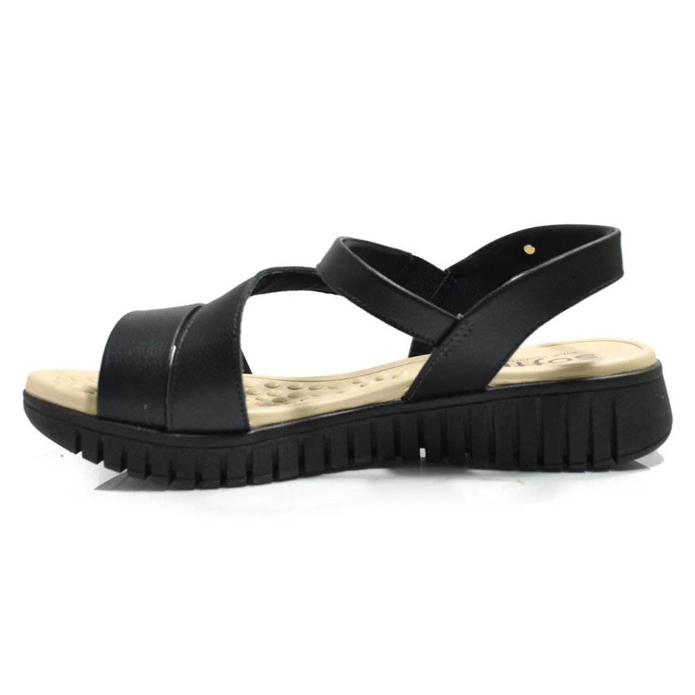 Papete Feminina Softli 10027.10305 Preto 5