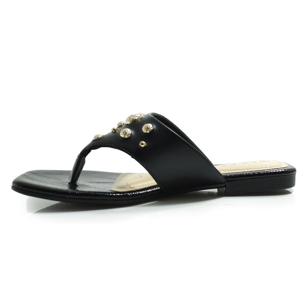 Sandália Rasteira Feminina Ramarim 2525201 Preto 5