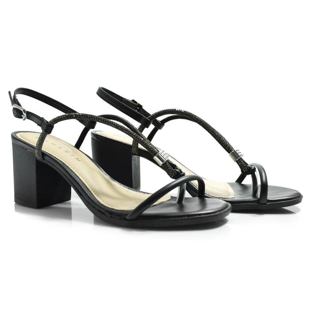 Sandália de Salto Bloco Feminina Ramarim  2531204 Preto 2