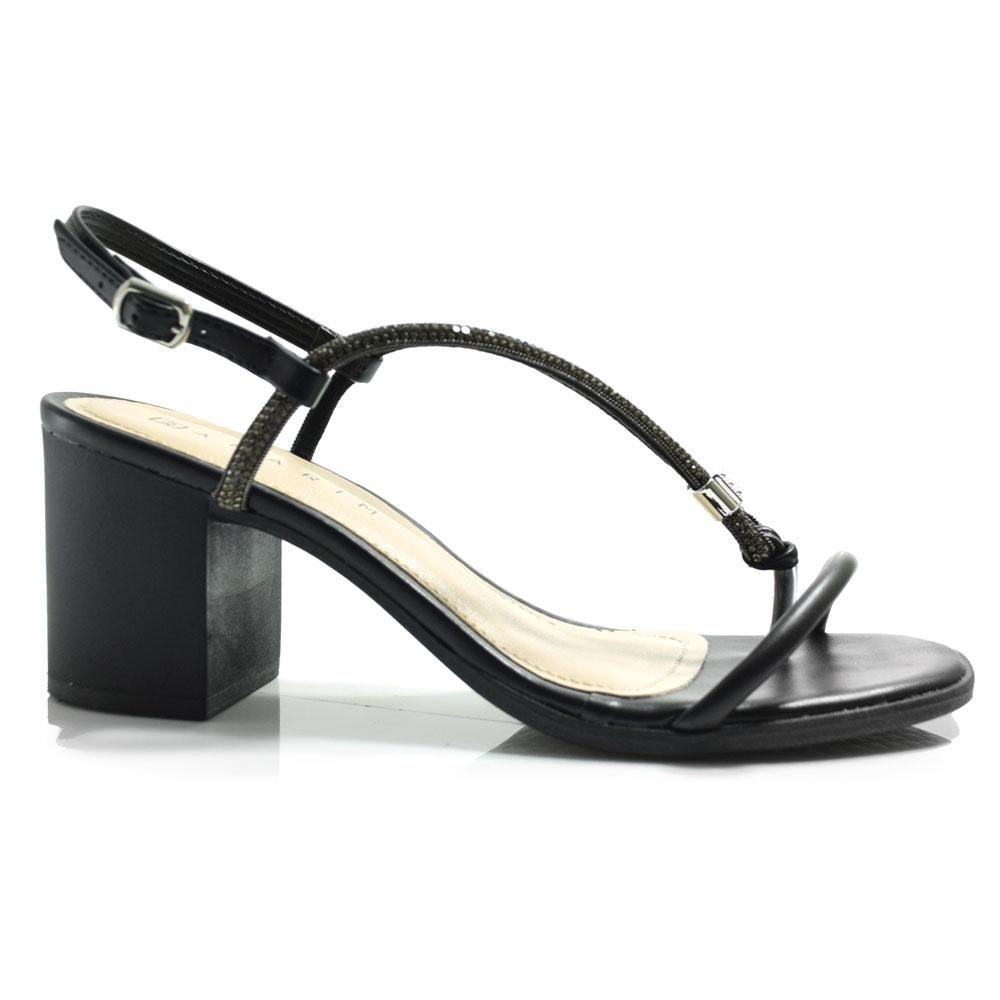 Sandália de Salto Bloco Feminina Ramarim  2531204 Preto 3