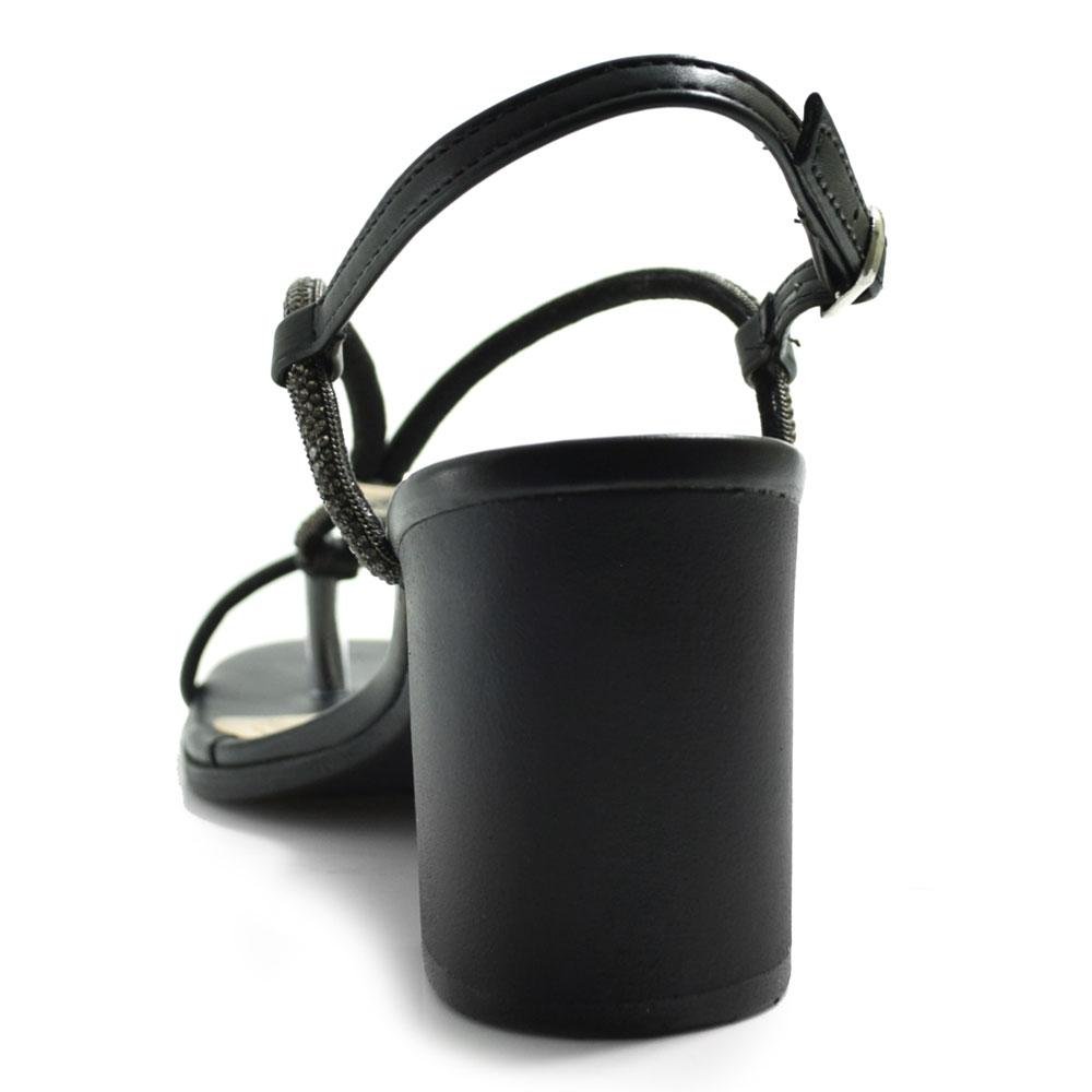 Sandália de Salto Bloco Feminina Ramarim  2531204 Preto 4