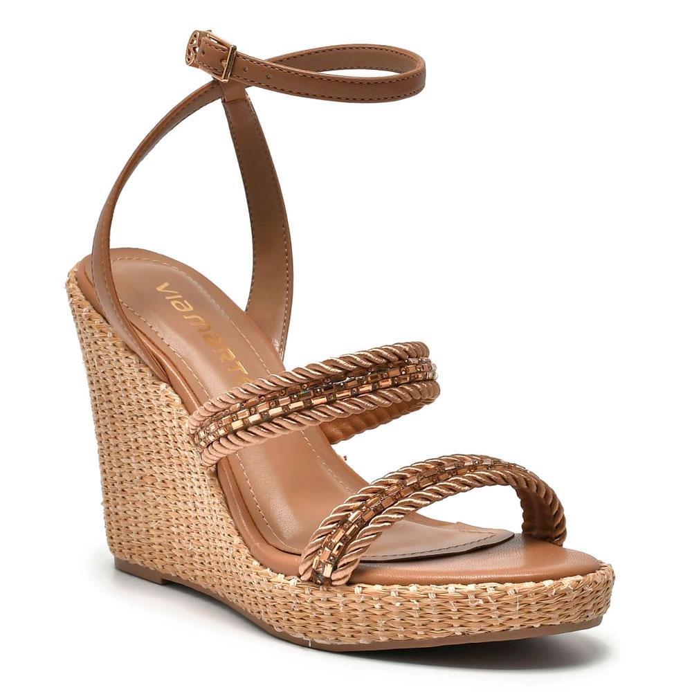 Sandália Anabela Feminina Via Marte 295-001-01