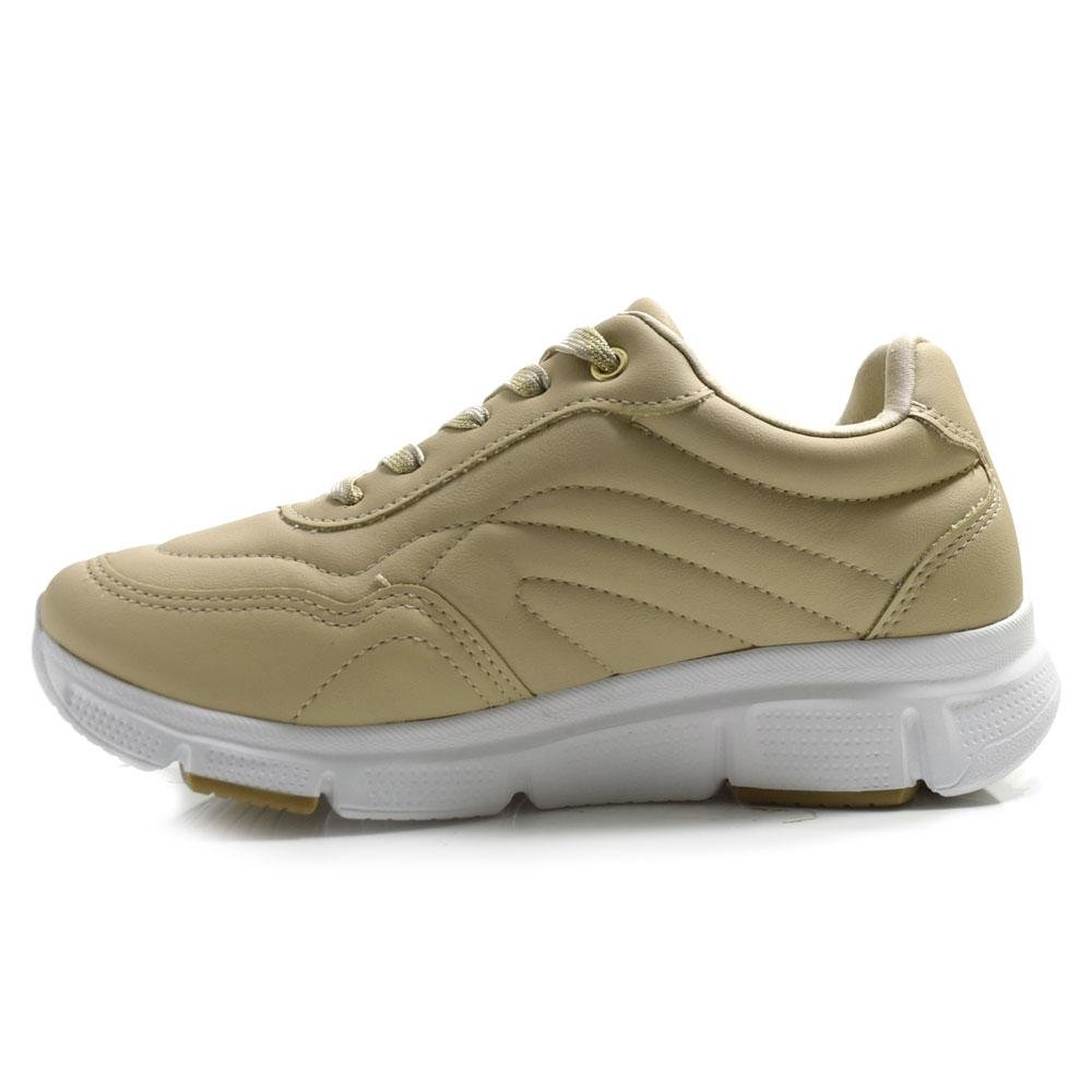 Tênis Casual Feminino Comfortflex 2590403 Bege 5