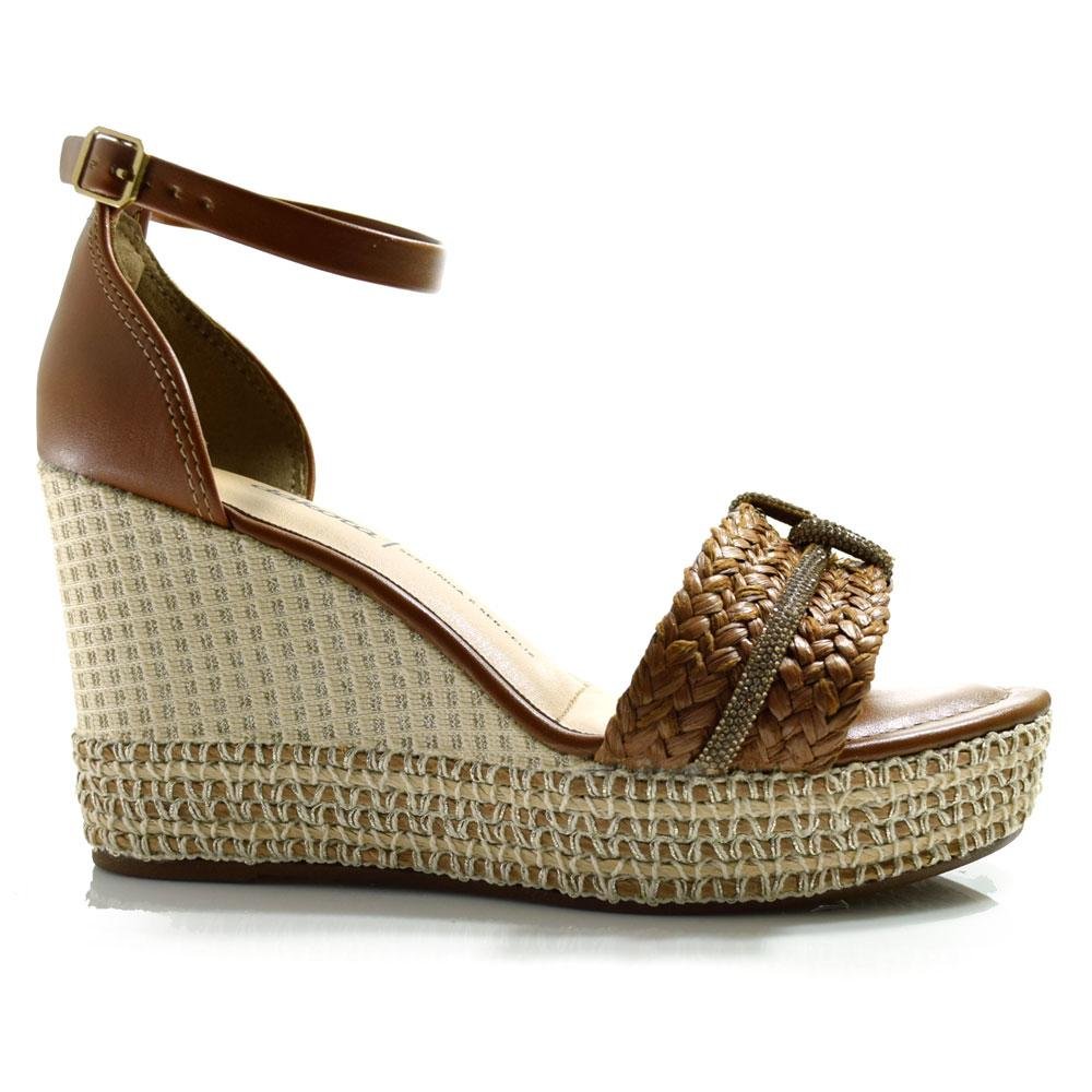 Sandália Anabela Feminina Dakota  Y9873 Marrom 3