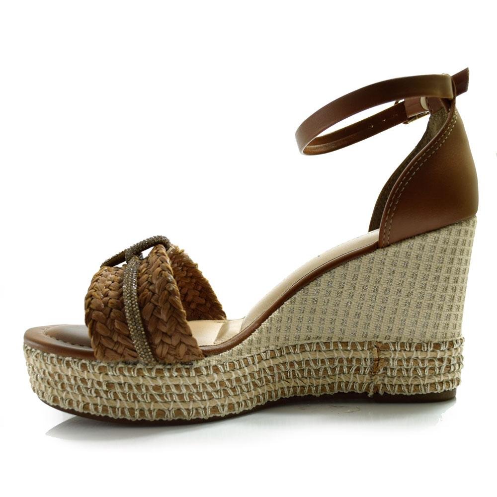 Sandália Anabela Feminina Dakota  Y9873 Marrom 5