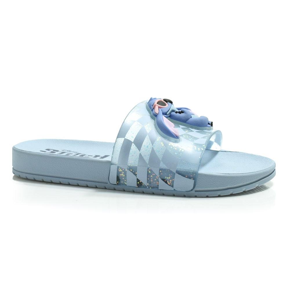 Chinelo Slide Infantil Grendene Stitch 23285 Azul 2
