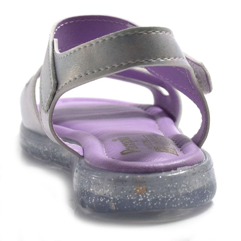 Sandália Infantil de Menina com LED 697.061 Cinza 4
