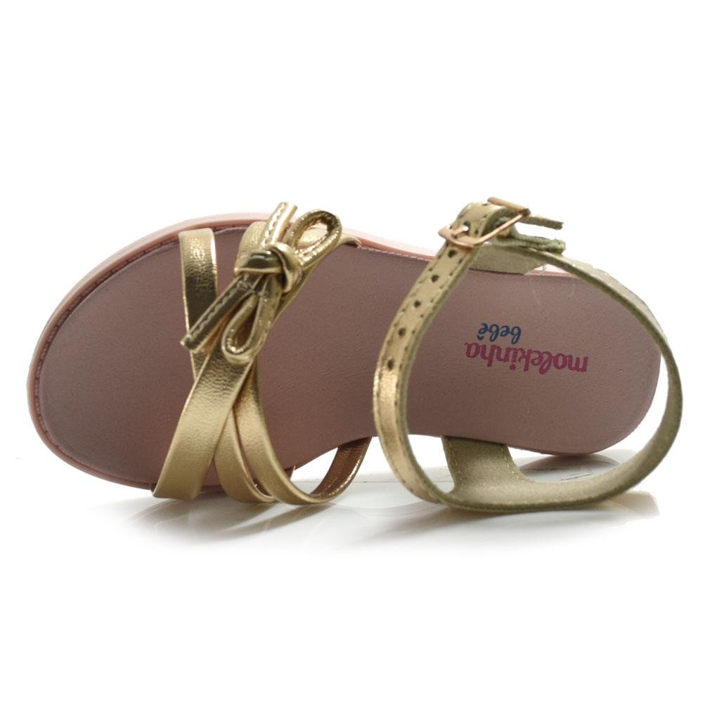 Papete Infantil de Menina Molekinha 2714.222.14710 Dourado 6