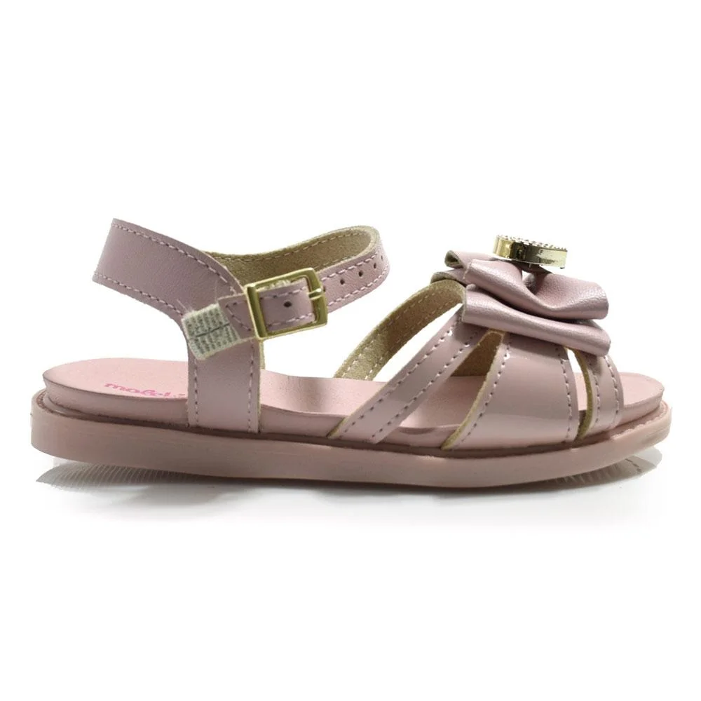 Sandália Rasteira Infantil Molekinha 2714.237.14461 Rosa 3
