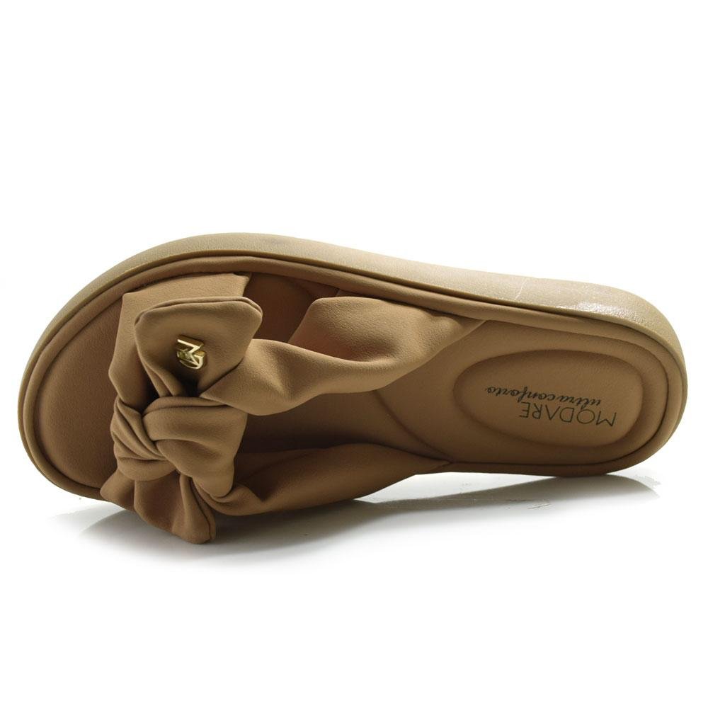 Sandália Rasteira Feminina Modare  7208.101.29516 Bege 6