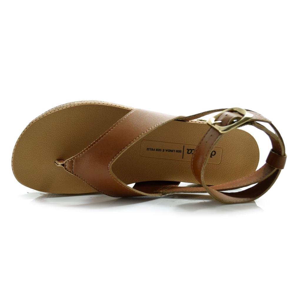 Sandália Plataforma Feminina Dakota Y9472 Marrom 6