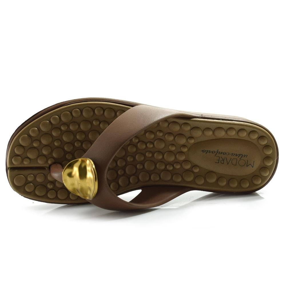 Tamanco de Salto Baixo Modare 7213.101.8159 Marrom 6