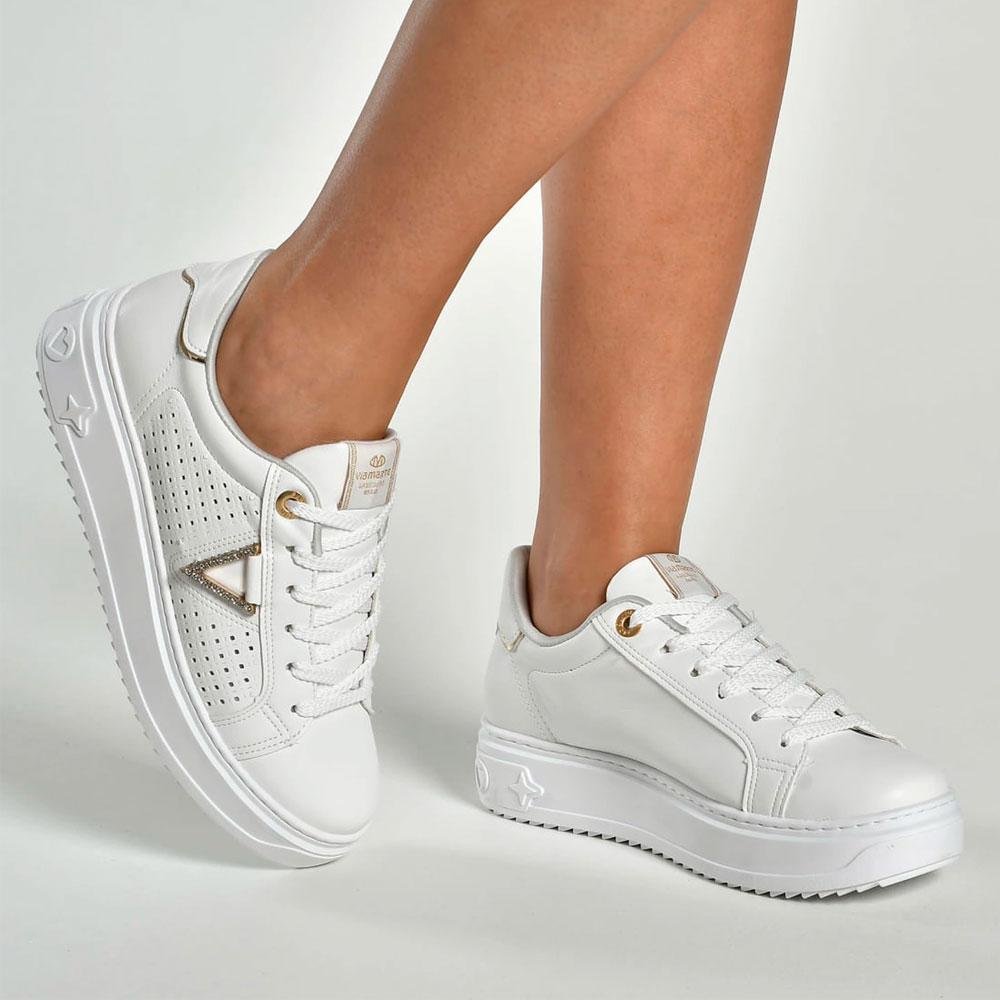 Tênis Casual Feminino Via Marte 055-037-01 Branco 3