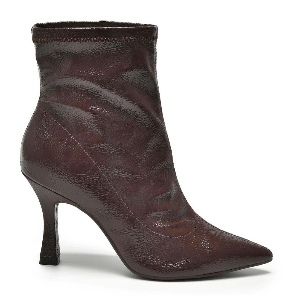 Ankle Boots de Salto Feminino Via Marte 094-001-01 Marrom 3
