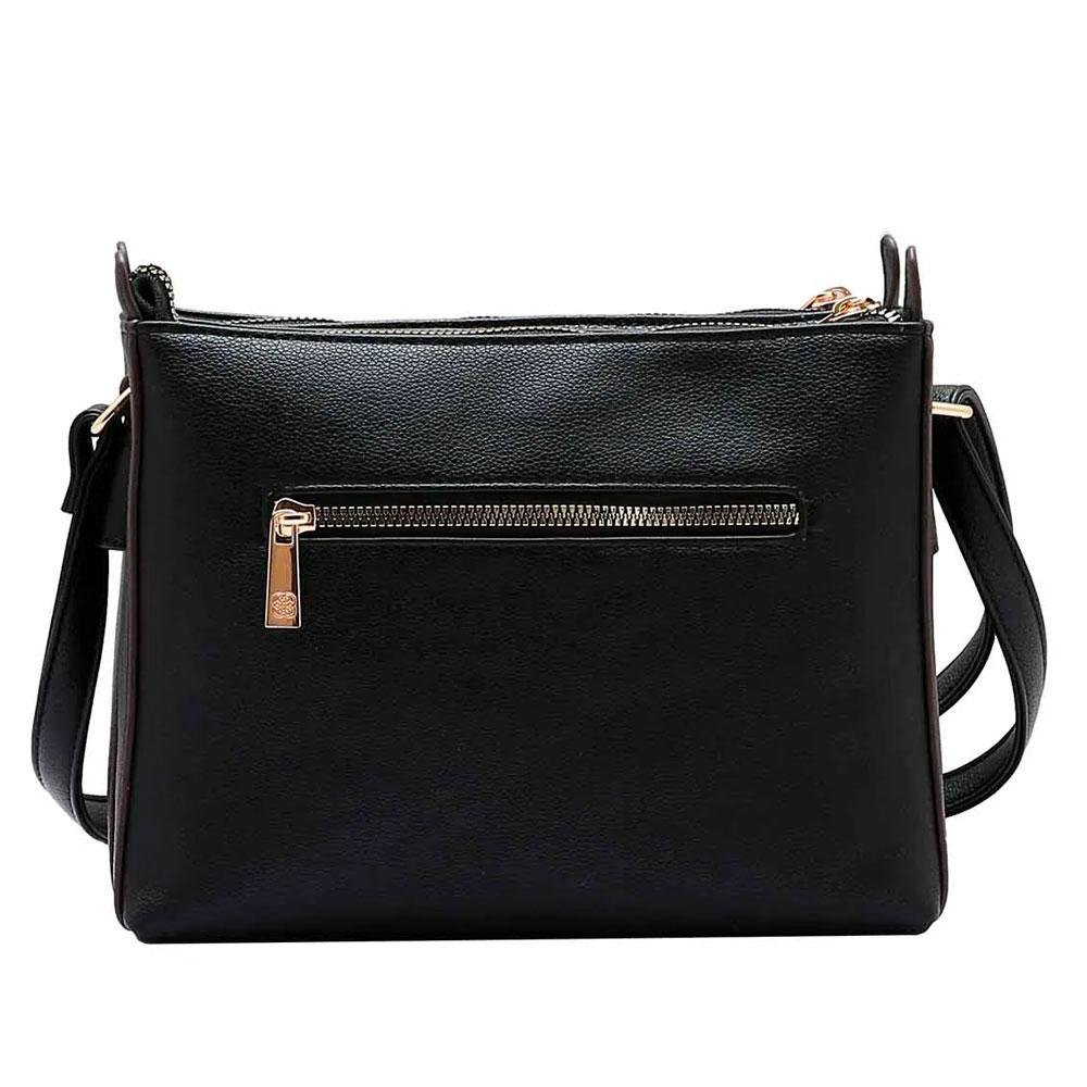 Bolsa Transversal Feminina Chenson 3484924 Preto 3