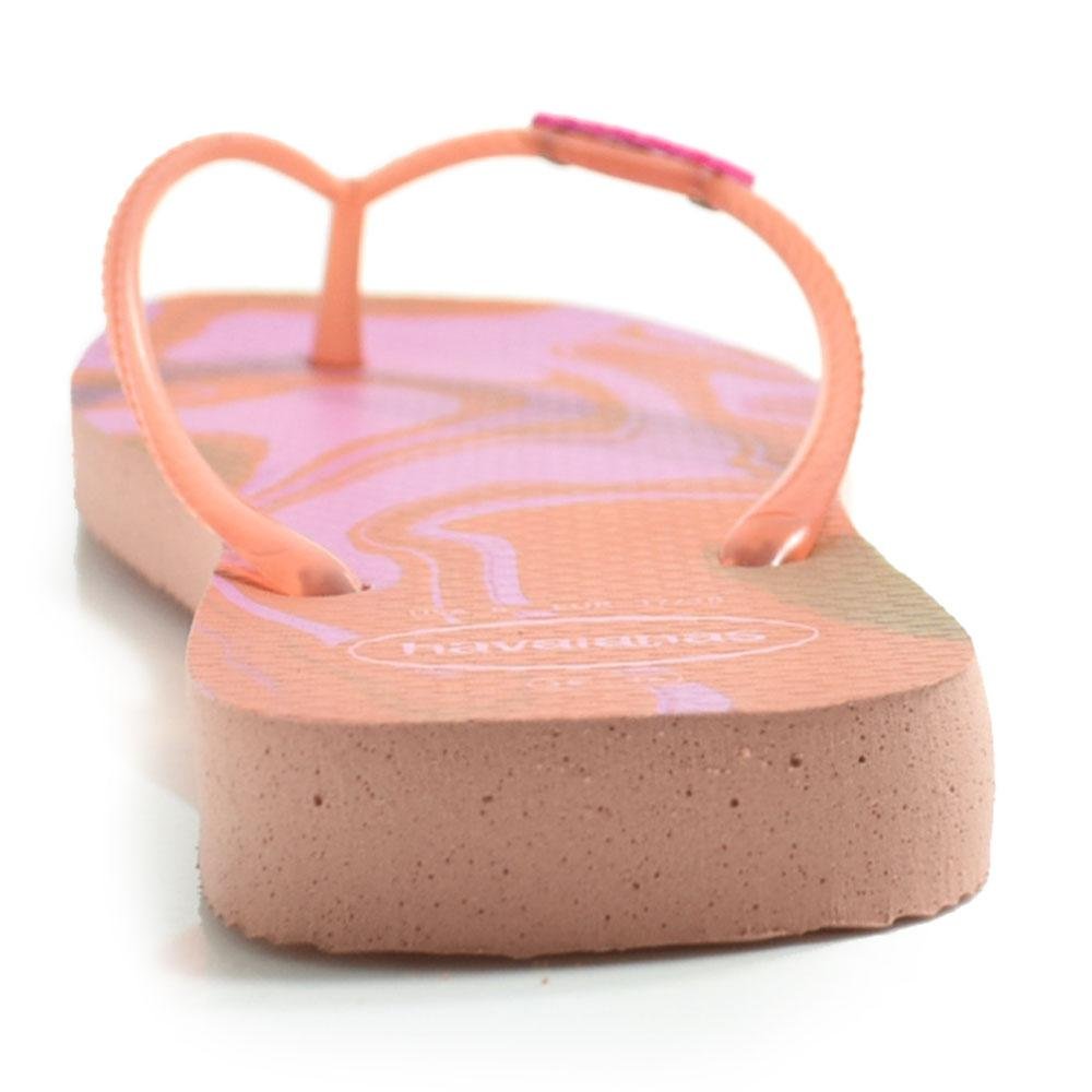 Chinelo Feminino Havaianas Slim Square Jelly Rosa 4