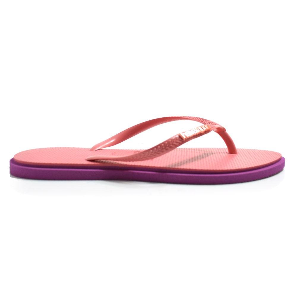 Chinelo Havaianas Feminino Slim Point Rosa 3
