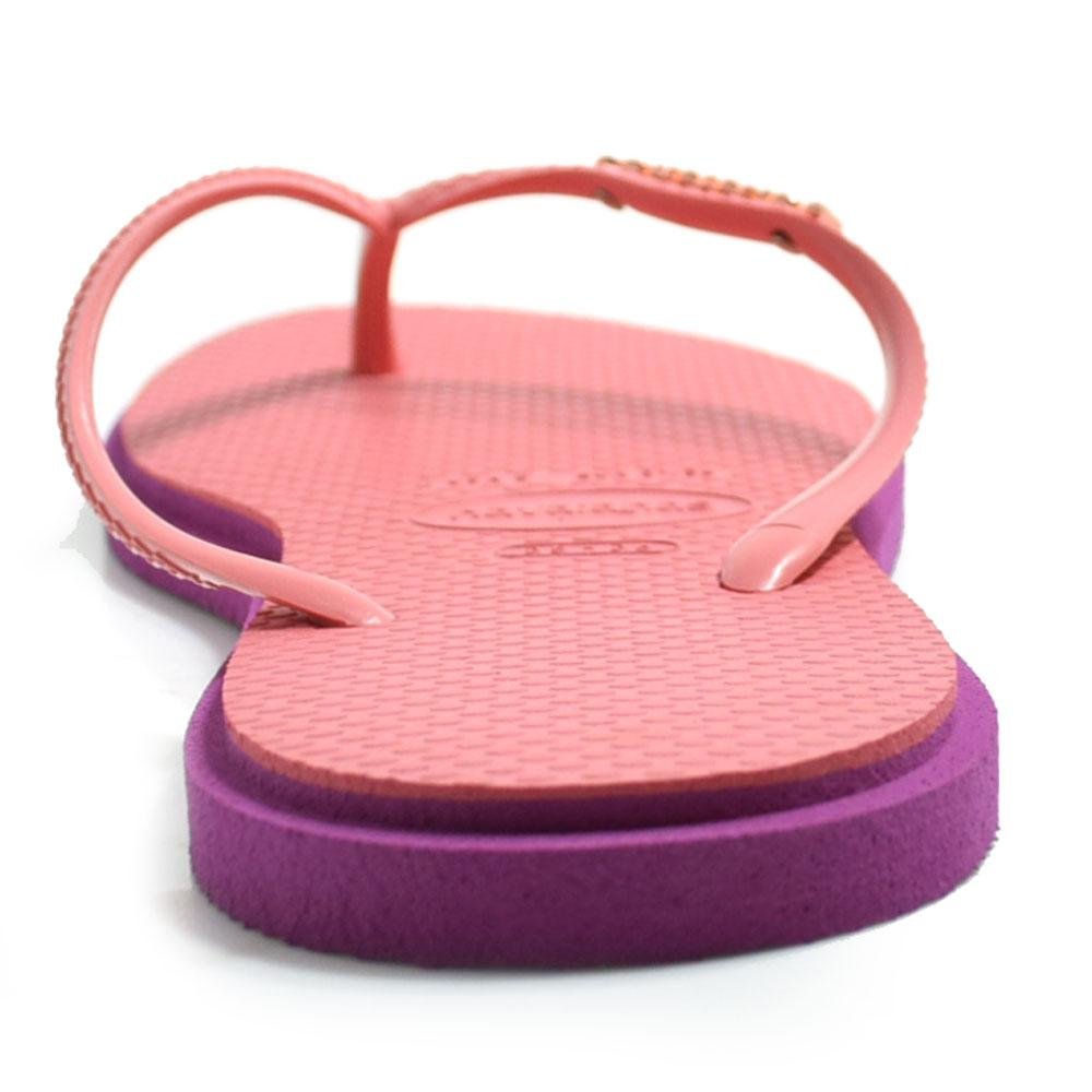 Chinelo Havaianas Feminino Slim Point Rosa 4