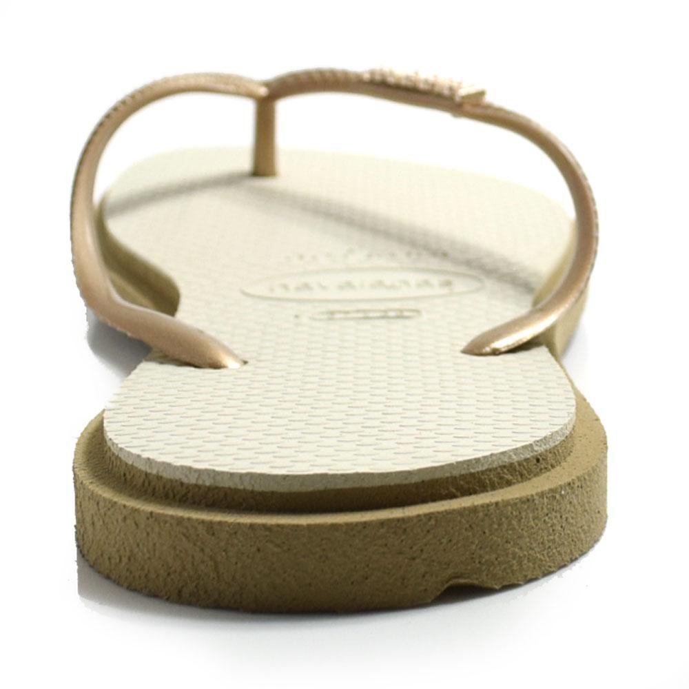 Chinelo Havaianas Feminino Slim Point Bege 4