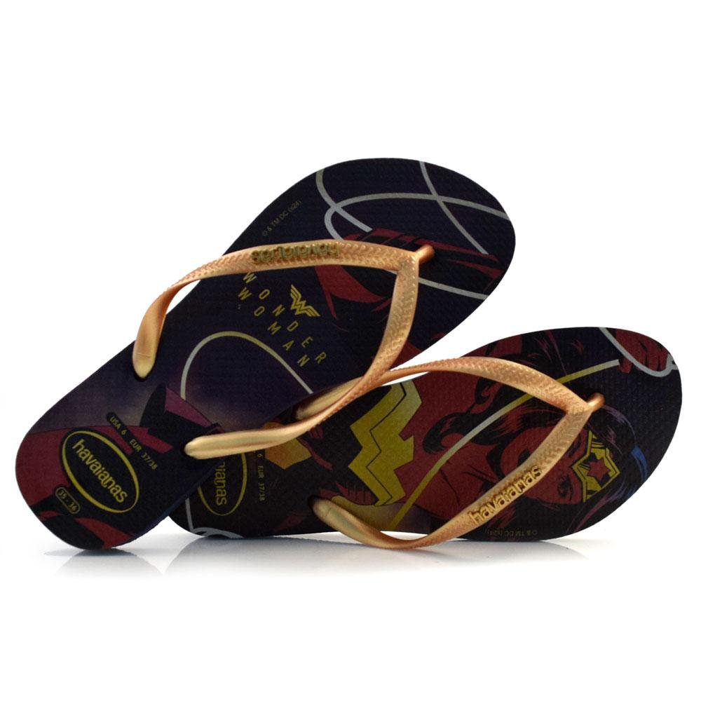 Chinelo Feminino Havaianas Slim Wonder Woman 4149873 Azul 1