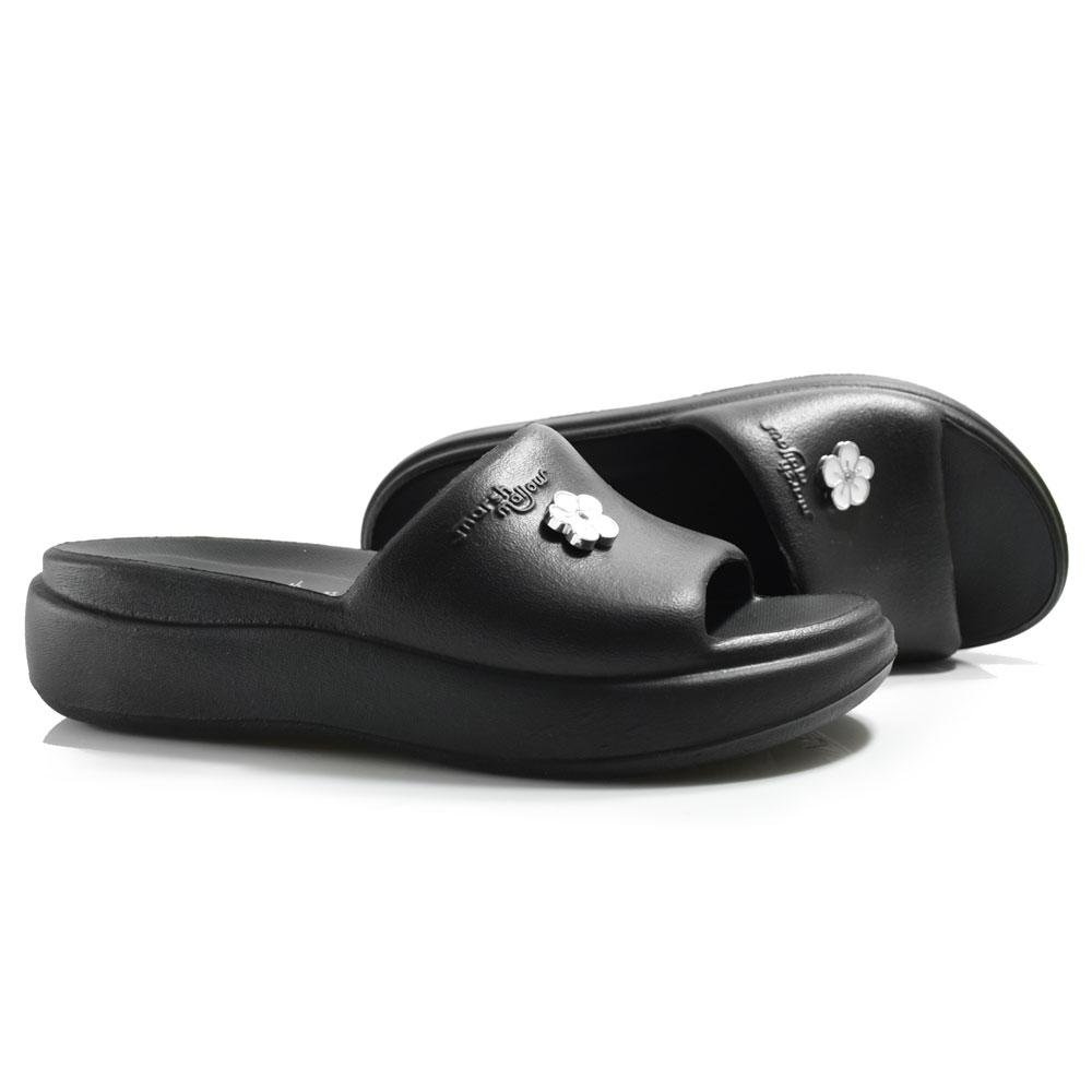 Chinelo Slide Nuvem Piccadilly  Preto 2