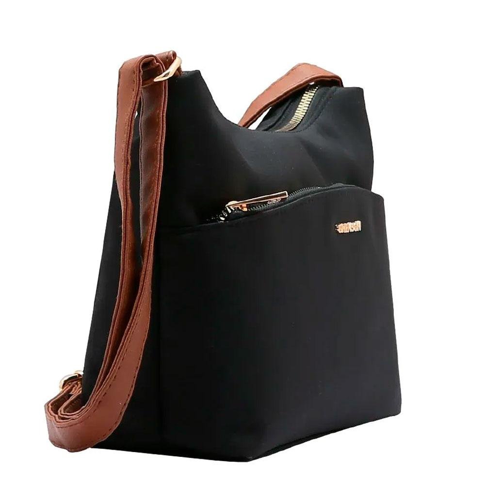 Bolsa Transversal Feminina Chenson 3184590 Preto 2