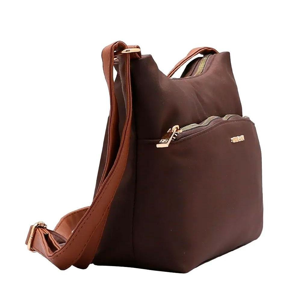 Bolsa Transversal Feminina Chenson 3184590 Marrom 2