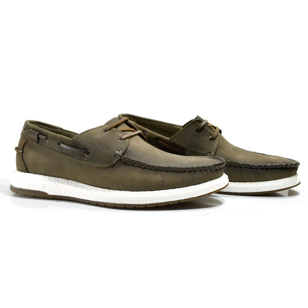 Mocassim de Couro Masculino Democrata Pulse 610102 Marrom 2