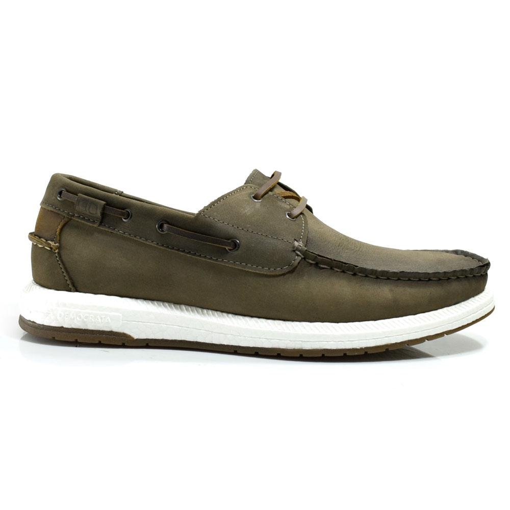 Mocassim de Couro Masculino Democrata Pulse 610102 Marrom 3