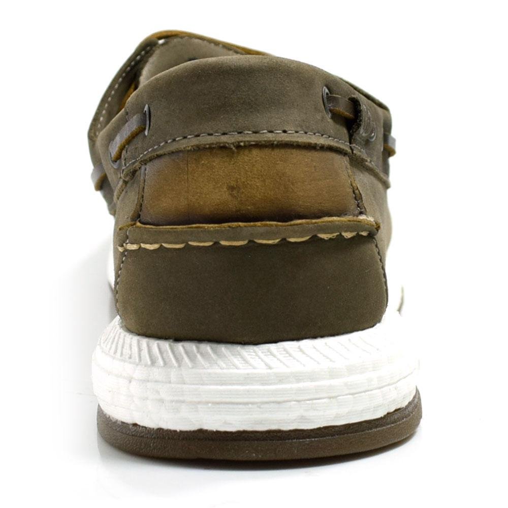 Mocassim de Couro Masculino Democrata Pulse 610102 Marrom 4