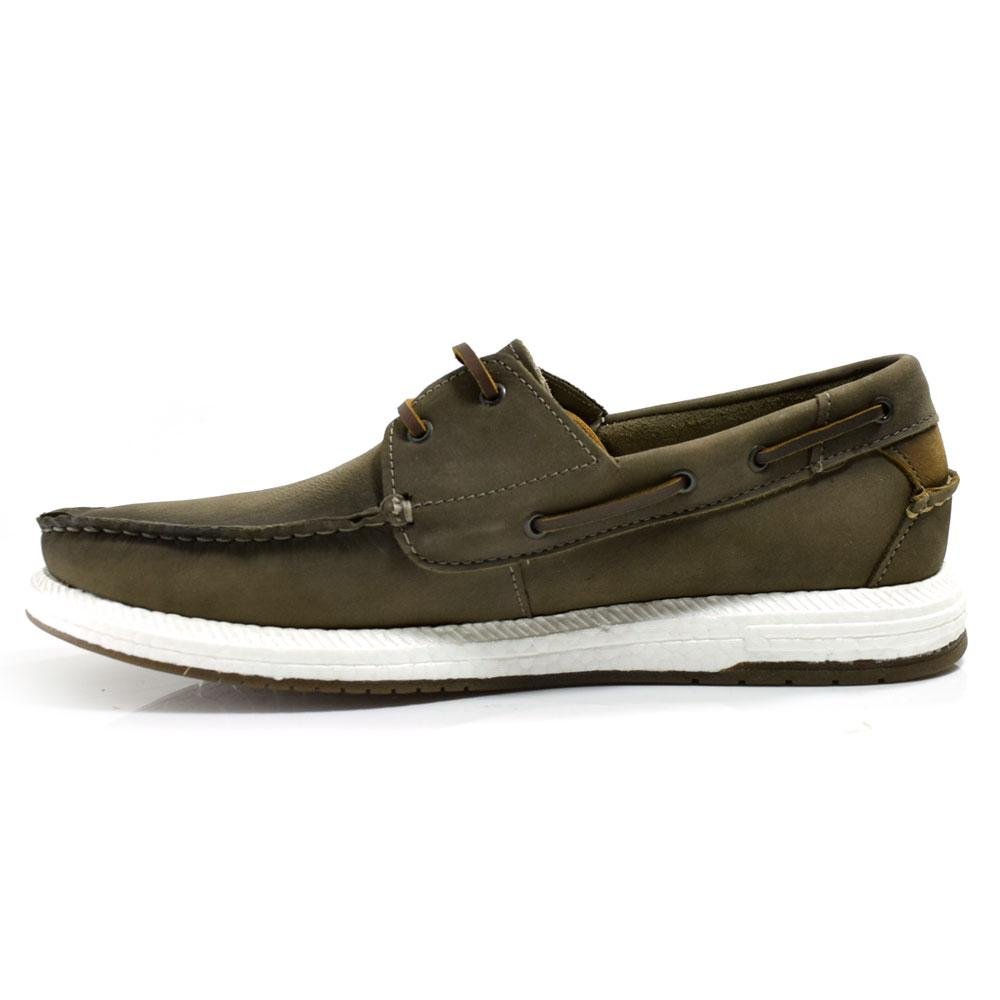 Mocassim de Couro Masculino Democrata Pulse 610102 Marrom 5