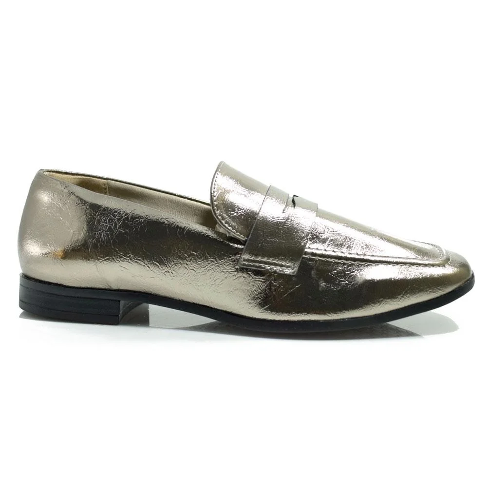 Mocassim Feminino Via Marte 075-013-01 Prata 3