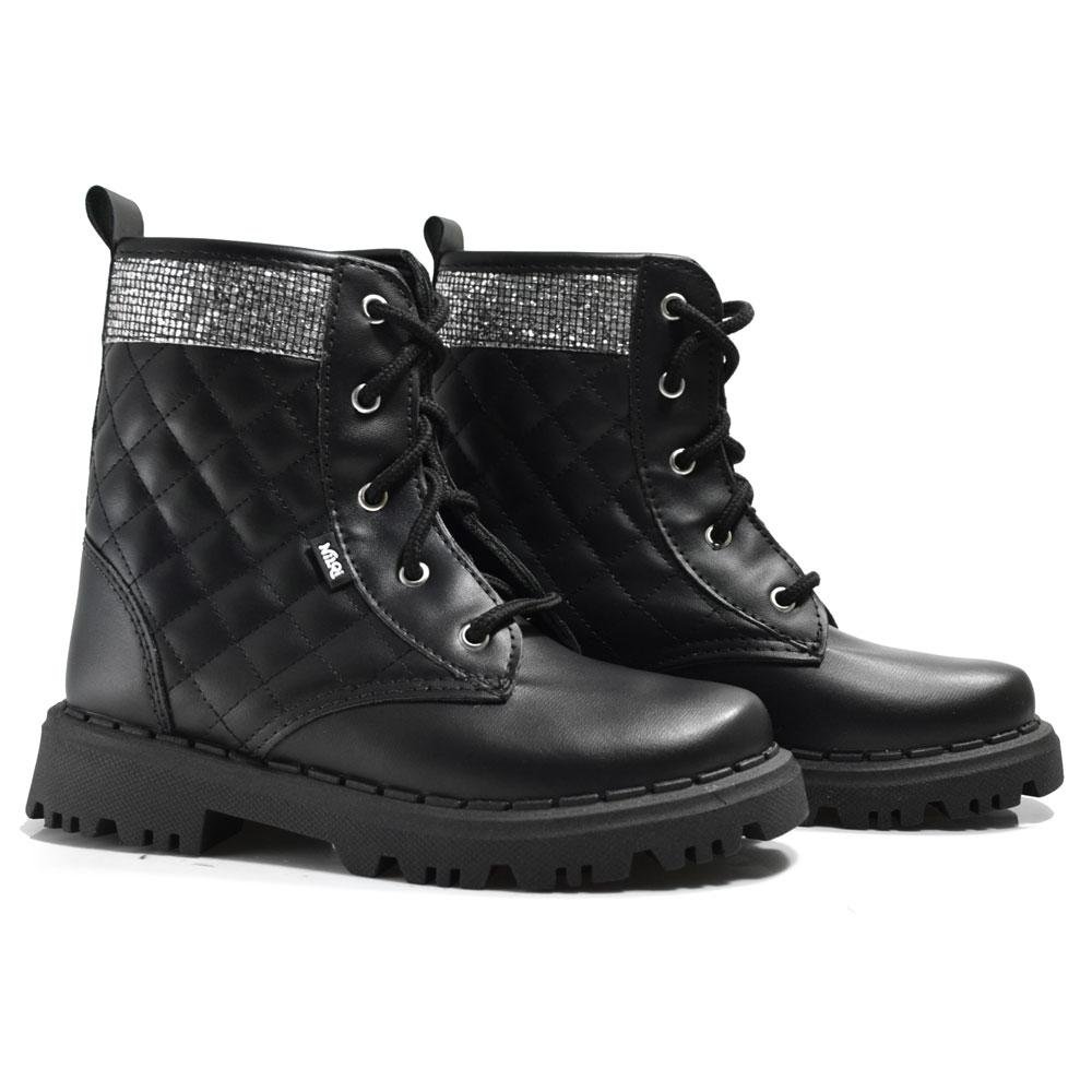 Coturno Infantil Nilqi 1650.09 Preto 2