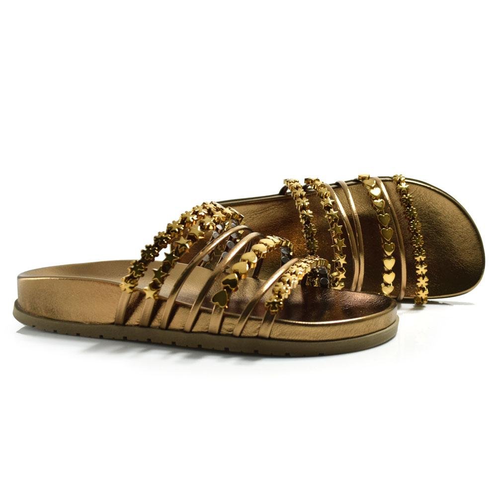 Papete de Couro Feminina Suzzara Dourado 2