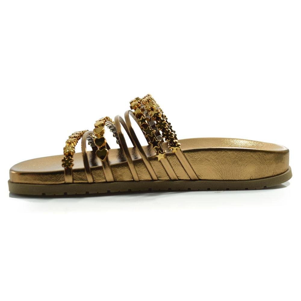 Papete de Couro Feminina Suzzara Dourado 5