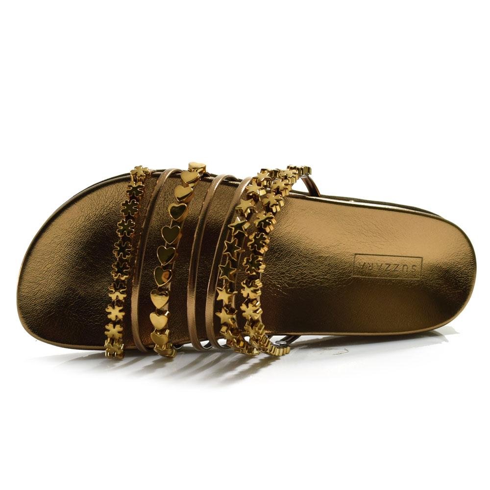 Papete de Couro Feminina Suzzara Dourado 6