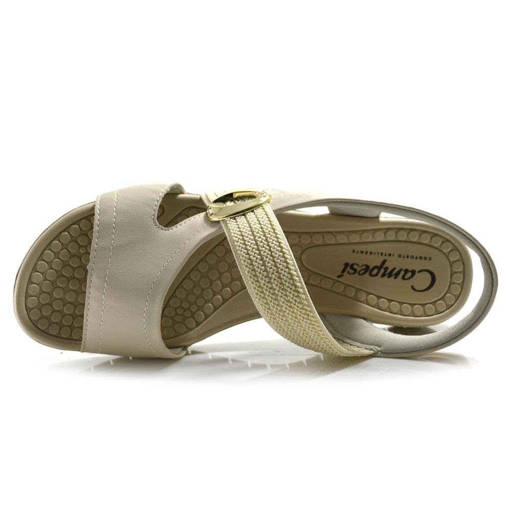 Papete Feminina Campesí Creme 6