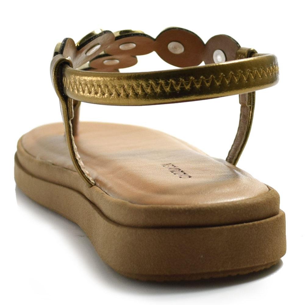 Papete Feminina Cazzualen Dourado 4
