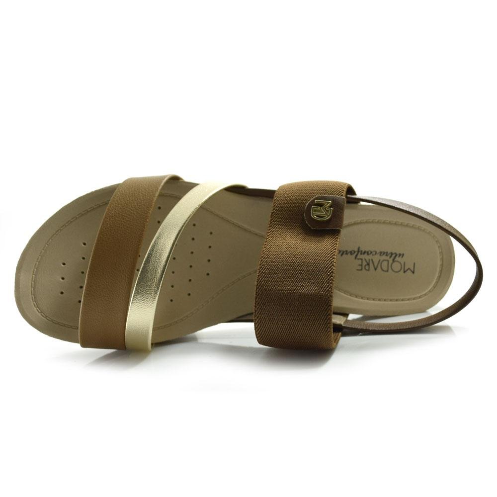 Papete Feminina Modare  Marrom 6