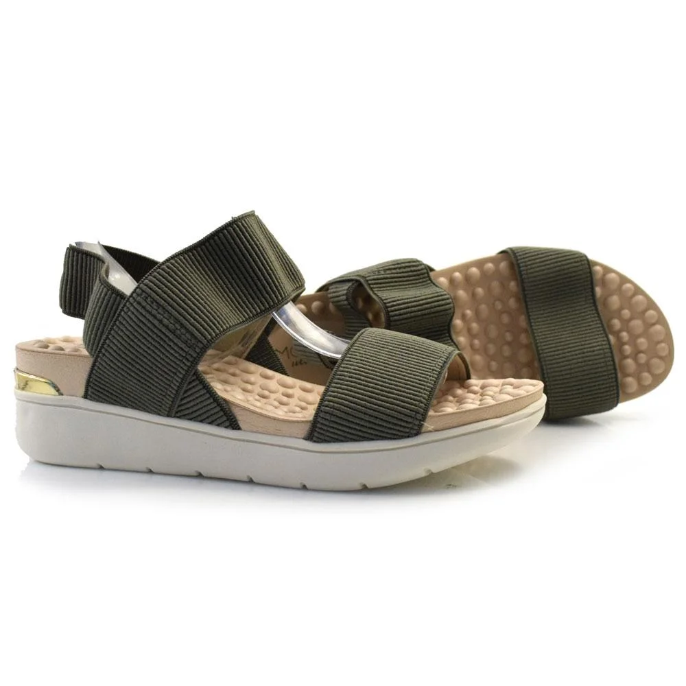 Sandália Anabela Feminina Modare 7151.102.21177 Verde 2