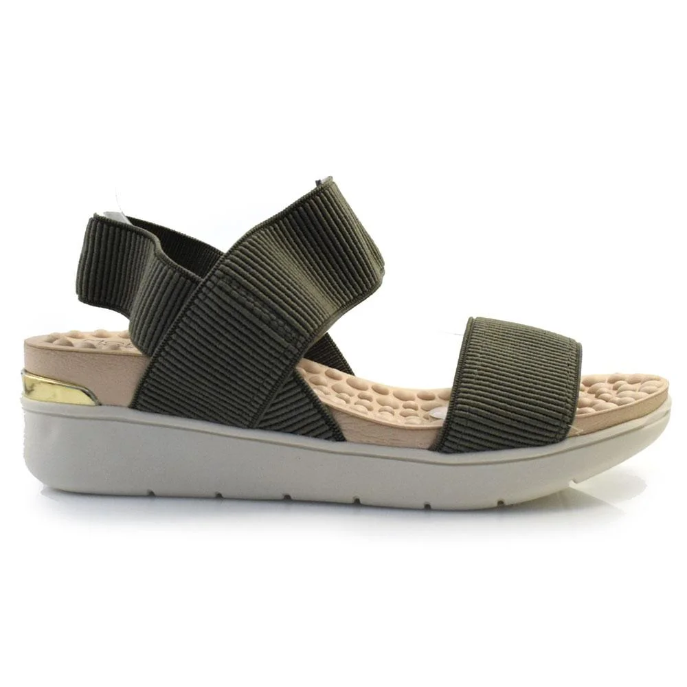 Sandália Anabela Feminina Modare 7151.102.21177 Verde 3