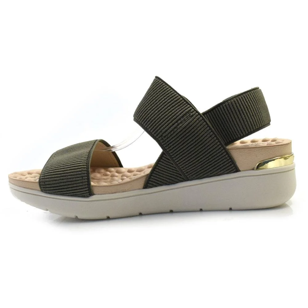 Sandália Anabela Feminina Modare 7151.102.21177 Verde 5