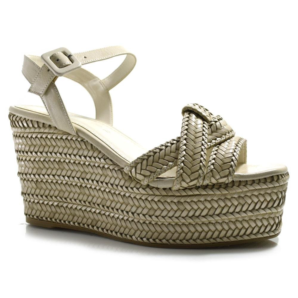 Sandália Anabela Com Tramas Suzzara