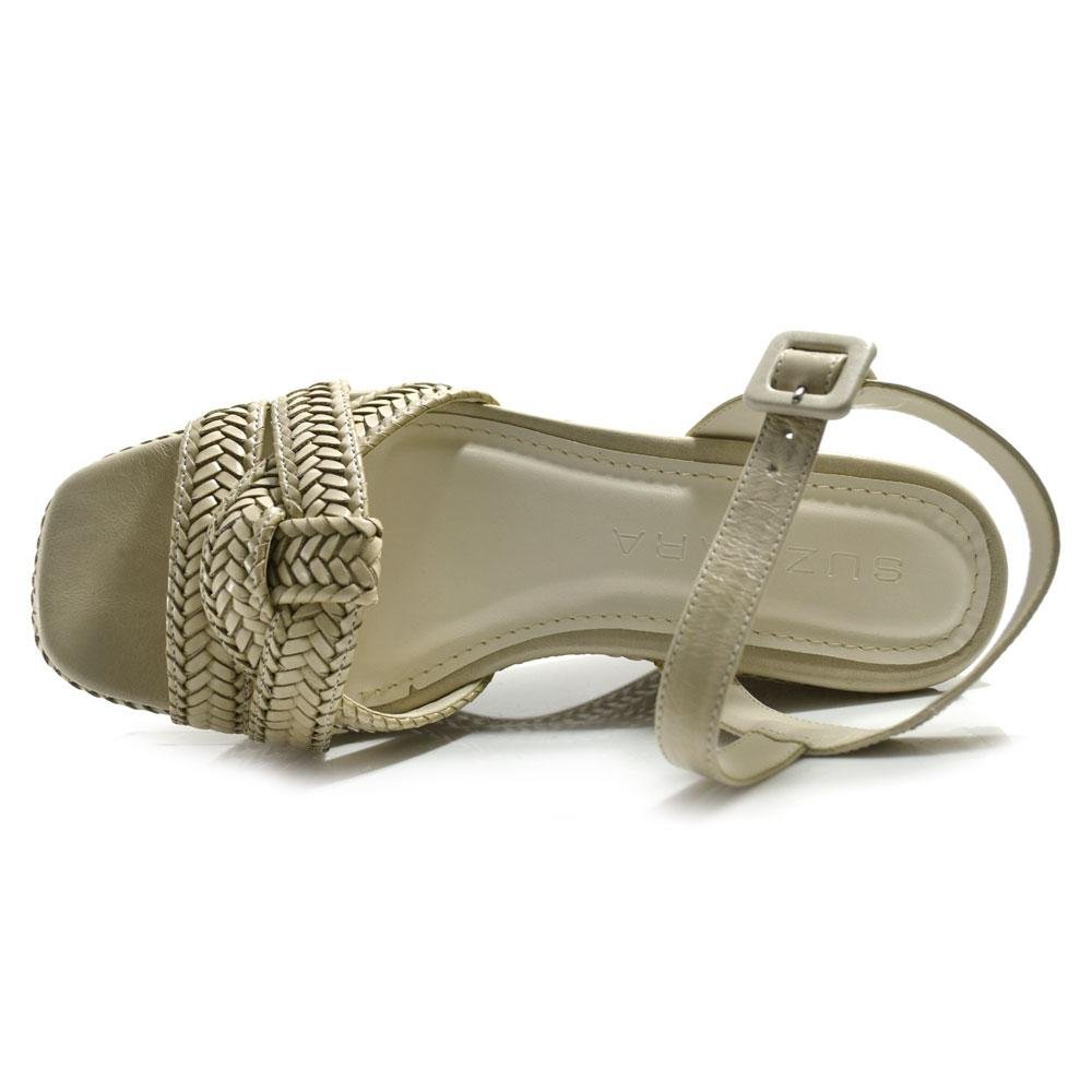 Sandália Anabela Com Tramas Suzzara Off White 6